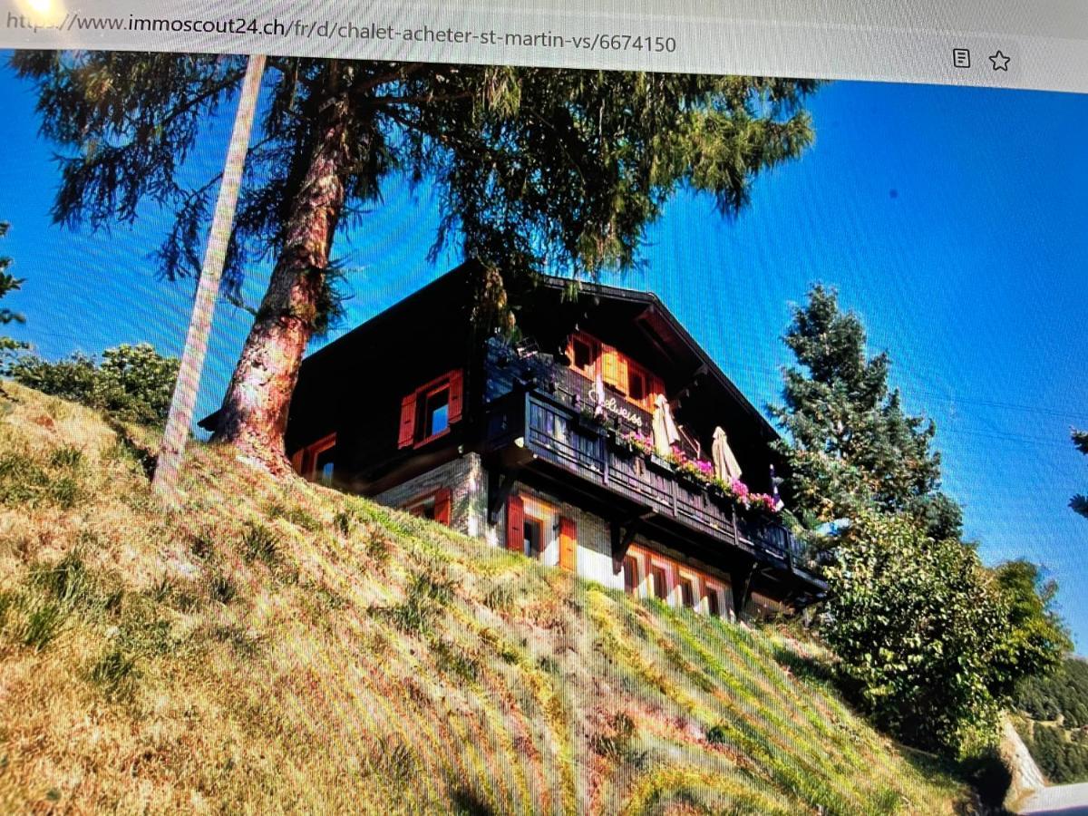Chalet Edelweiss A Saint-Martin, Val D'Herens المظهر الخارجي الصورة